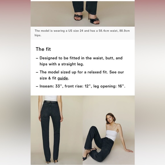 NWT reformation jeans - Picture 4 of 11